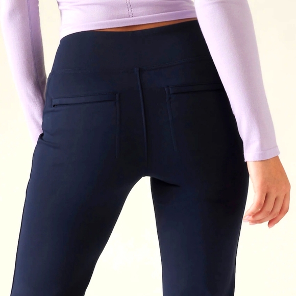 NWT 🦋 Athleta Delancey Skyline Ankle Flare Pants XL Tall Navy - Picture 8 of 10